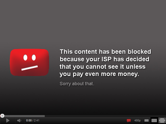 Net neutrality blocks content