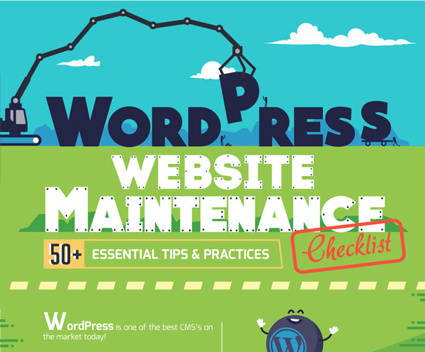 WordPress Website Maintenance Checklist – 50+ Useful Tips For Beginners [Infographic]